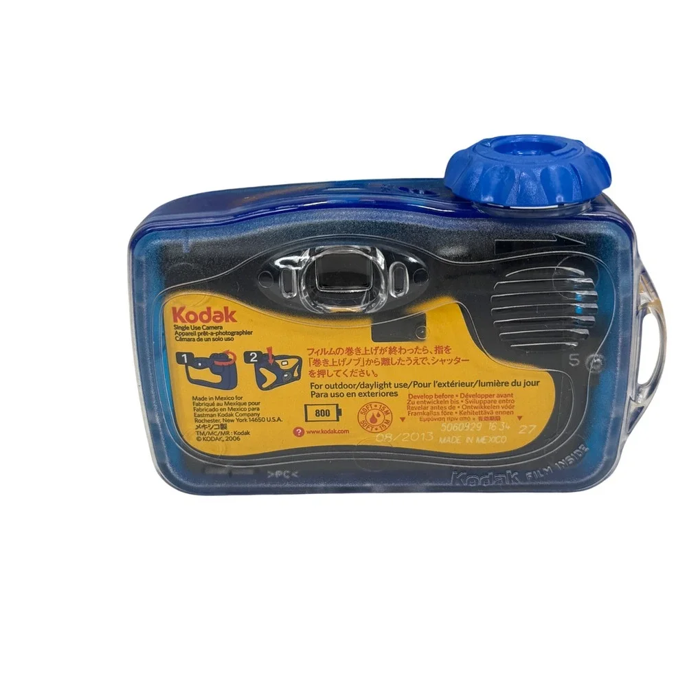 Kodak Sport Waterproof‎ 35mm Disposable Camera 27 Exp 2013 Made in Mexico